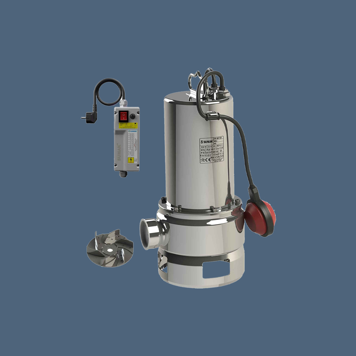  Sumak SDF15/2 1,5 HP Foseptik Dalgıç Pompa
