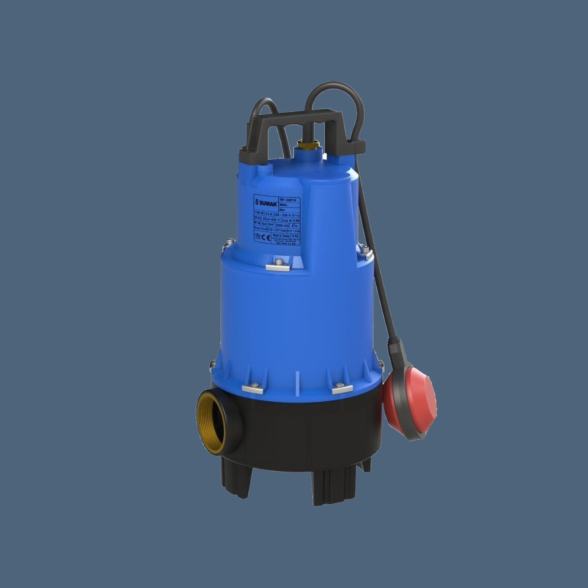  Sumak SDF15 1,5 HP Foseptik Dalgıç Pompa